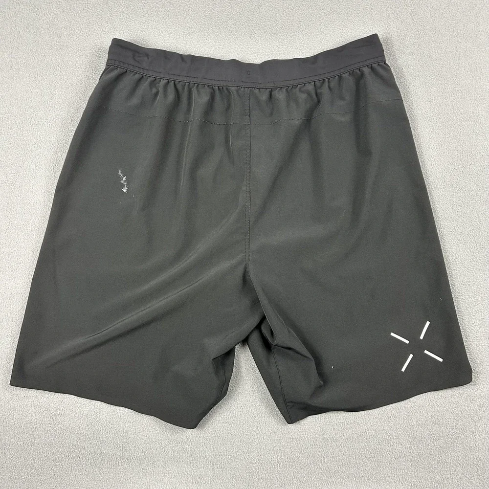Ten Thousand Shorts Mens Large Black‎ Athletic Running Zipper Pocket Reflective